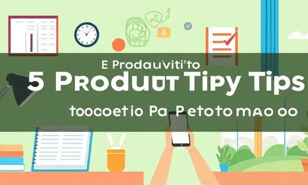 5 Dicas de Produtividade para Aumentar Seu Desempenho