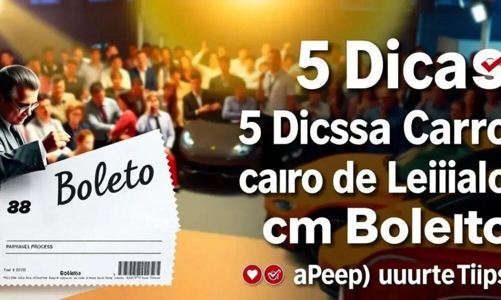 5 Dicas para Comprar Carro de Leilão com Boleto