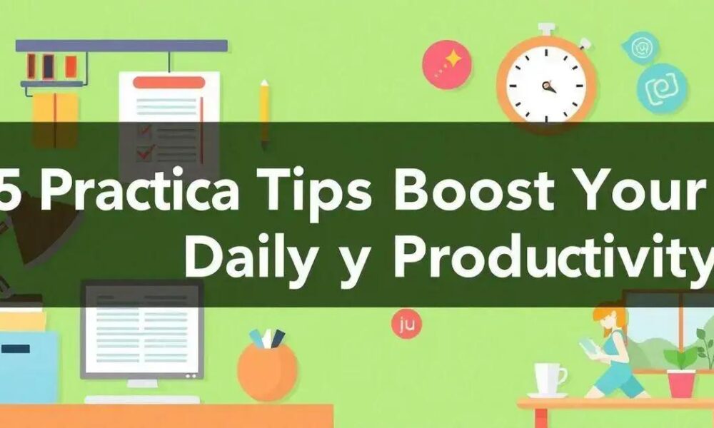 5 Dicas Práticas para Aumentar a Sua Produtividade Diária