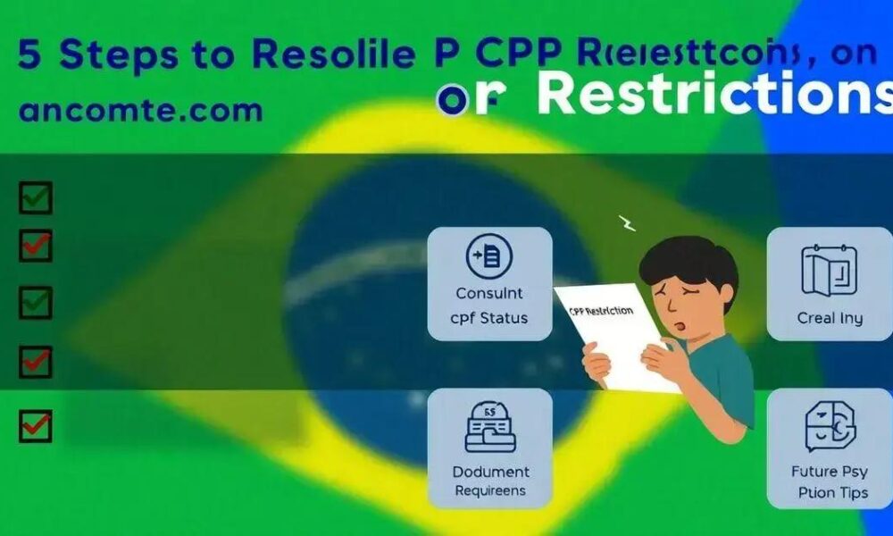 5 Passos para Resolver a Restrição CPF no Gov