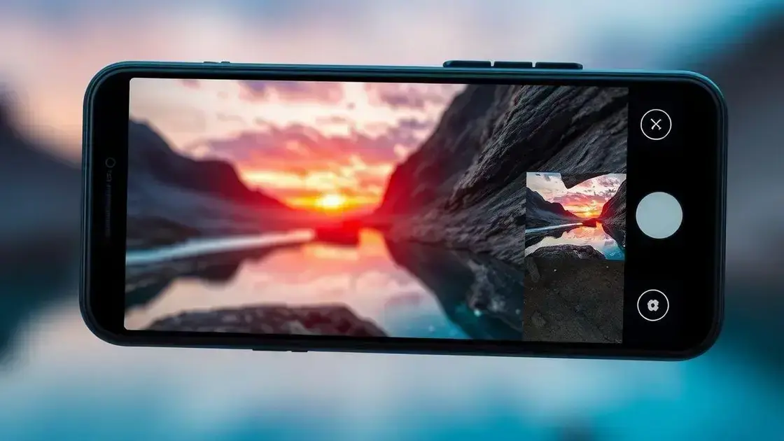 Qualidade da câmera em smartphones.